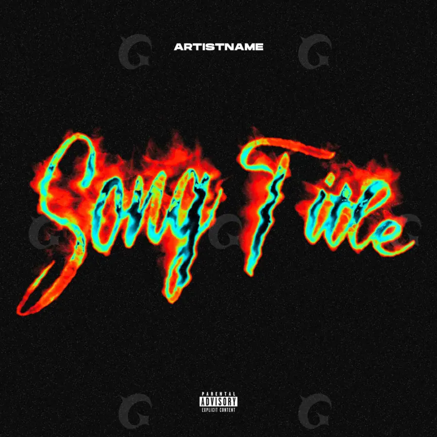Portada para canción «Red Lettering»: tipografía; color rojo