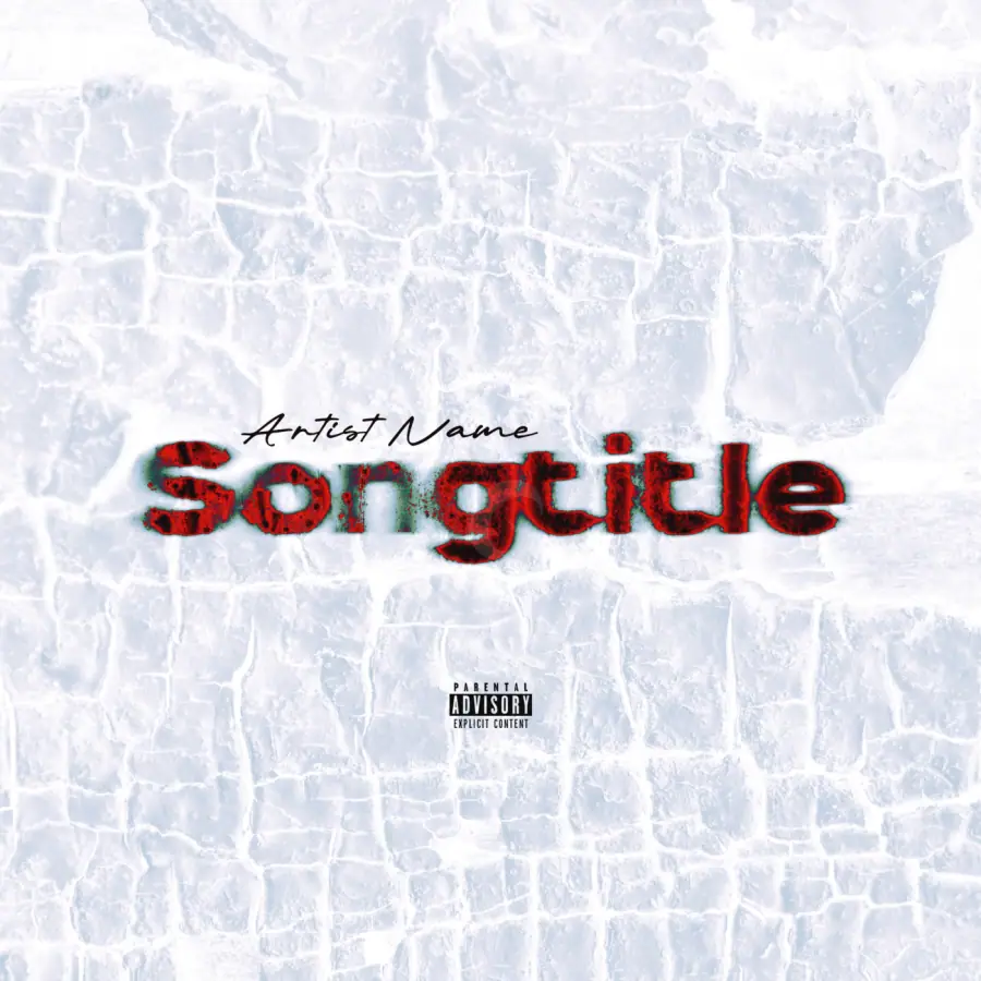 Arte de portada musical «Red Lettering»: tipografía; color rojo