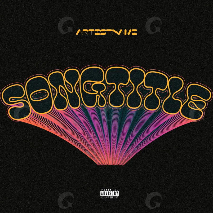 Portada para canción «Red Lettering»: tipografía; color rojo