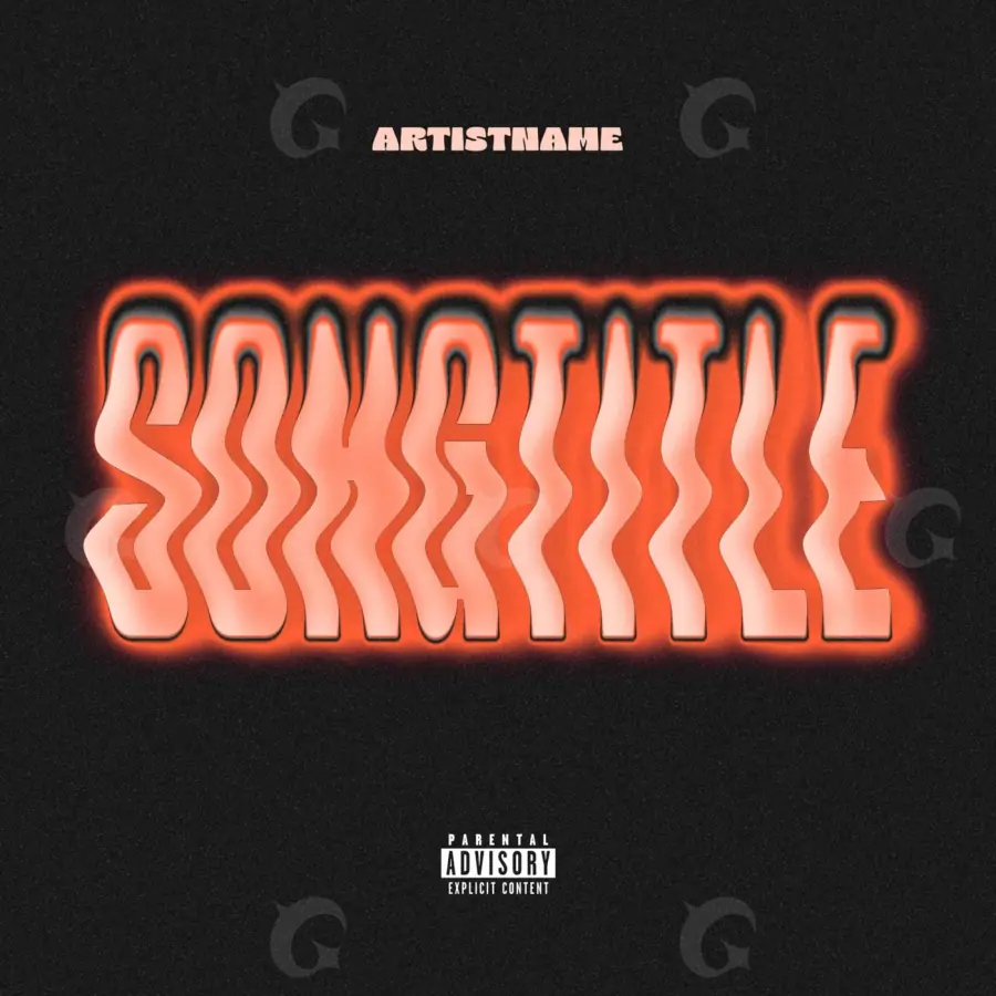 Album cover art “Red Lettering”: lettering, red tones