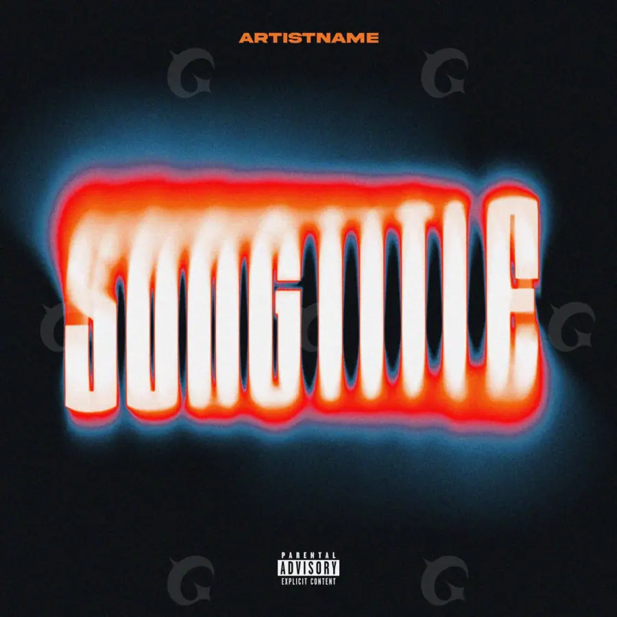 Music cover artwork “Red Lettering”: lettering, red tones