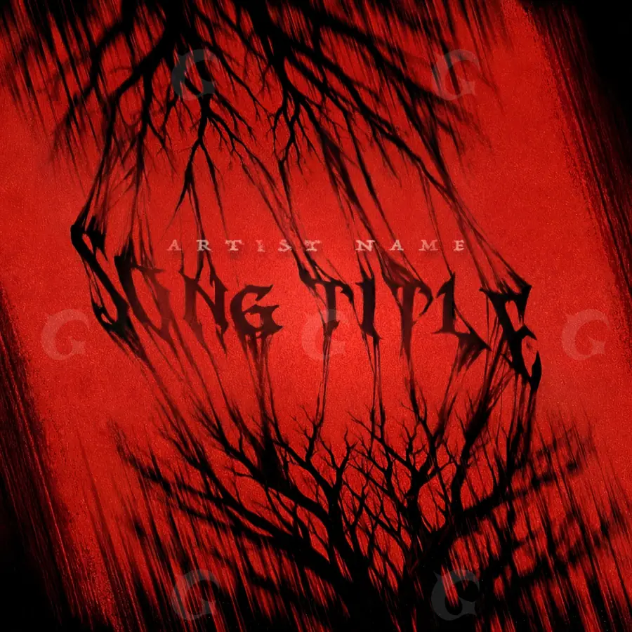 Обложка для альбома «Red Lettering»: типографика; палитра — красная