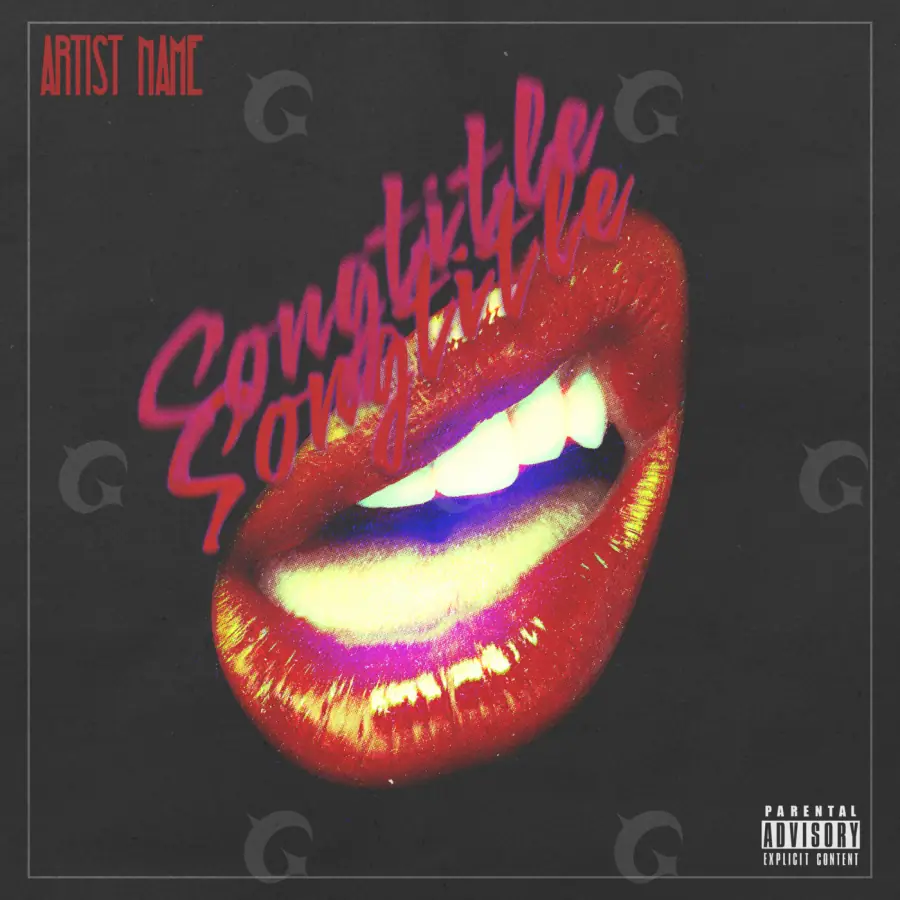 Portada para canción «Red Lettering»: tipografía; color rojo