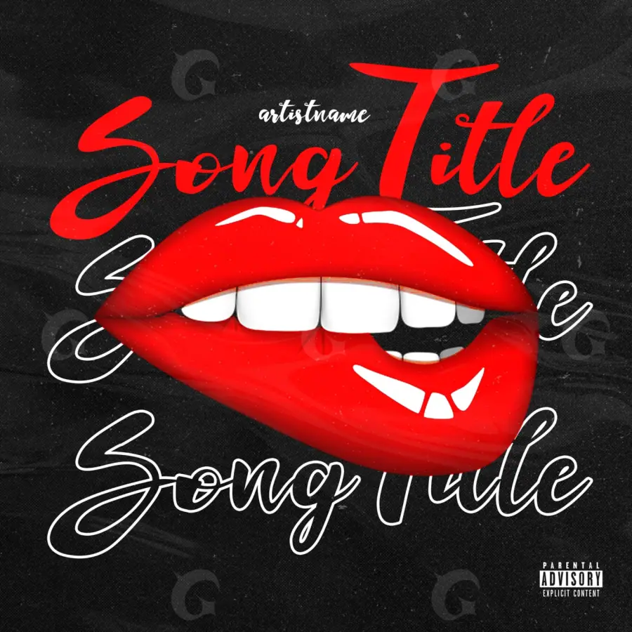 Arte de portada musical «Red Lips»: labios; color rojo