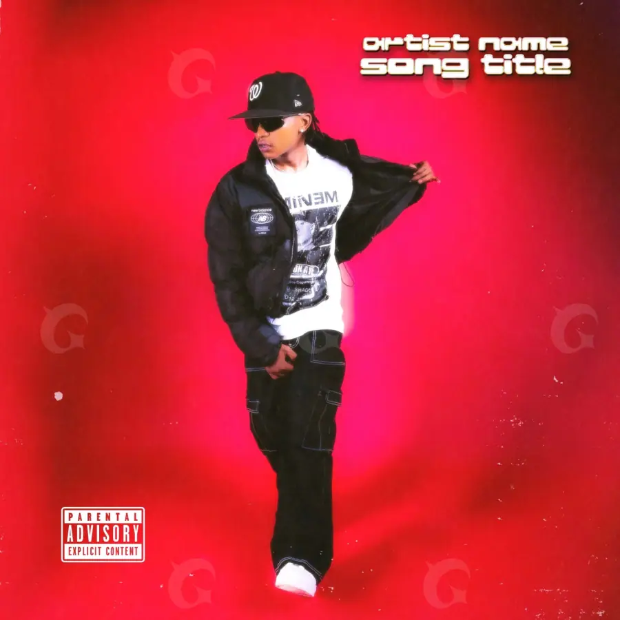 Arte de portada musical «Red Man»: hombre; color rojo