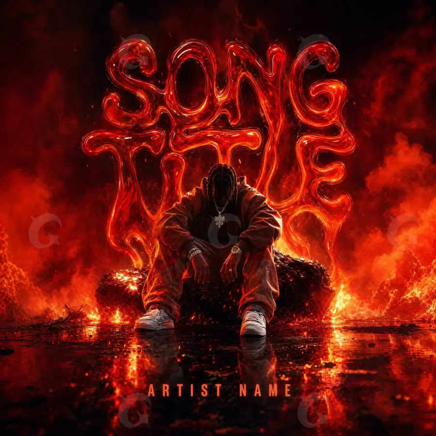 Portada para canción «Red Man»: hombre; color rojo