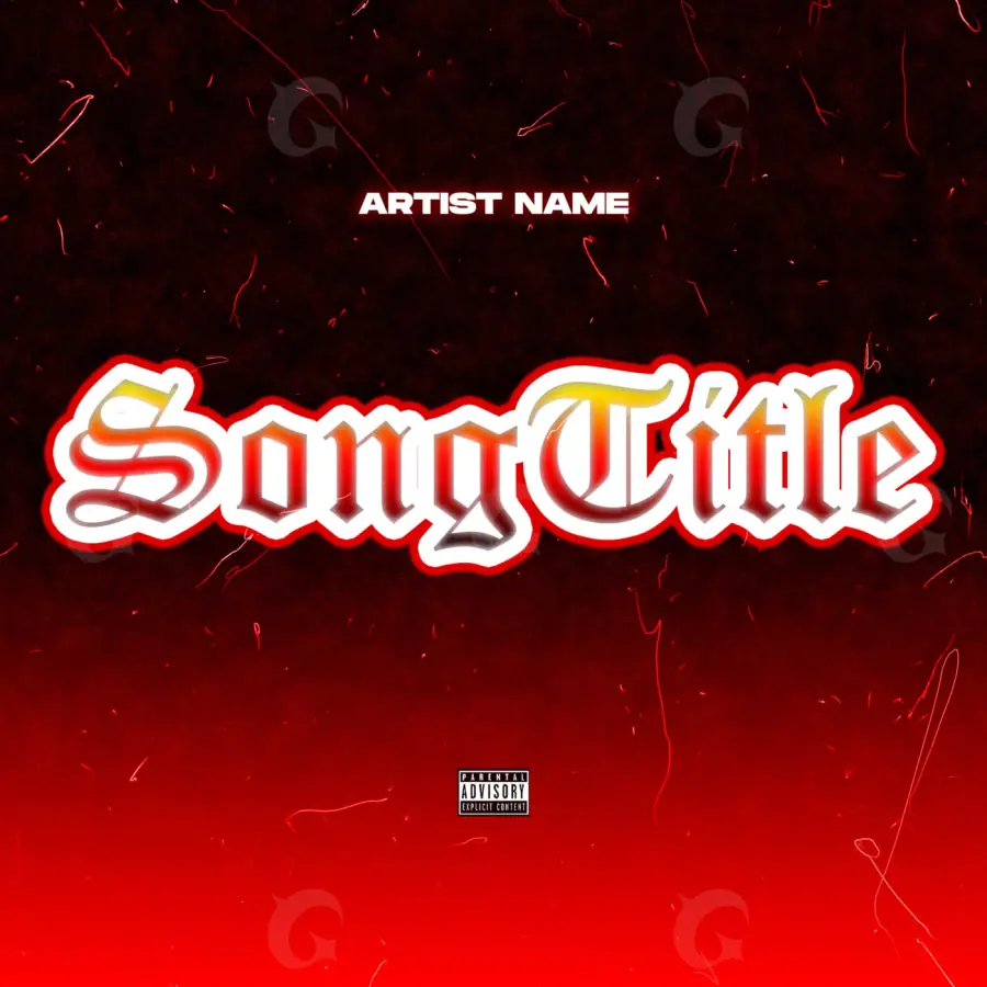 Album cover art “Red Neon”: neon, red tones