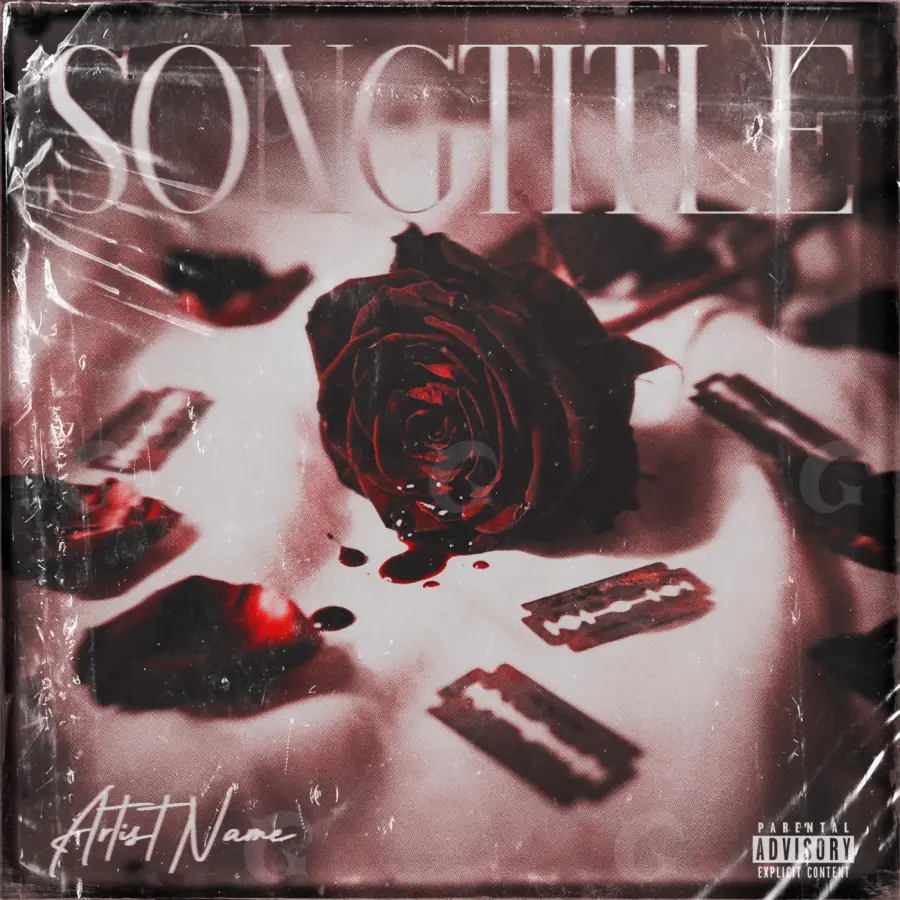 Album cover art “Red Rose”: rose, red tones