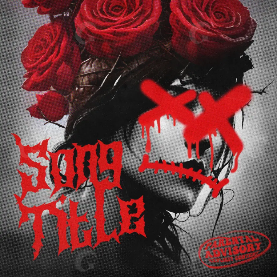 Album cover art “Red Rose”: rose, red tones
