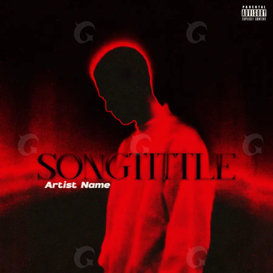 Обложка для альбома «Red Silhouette»: силуэт; палитра — красная