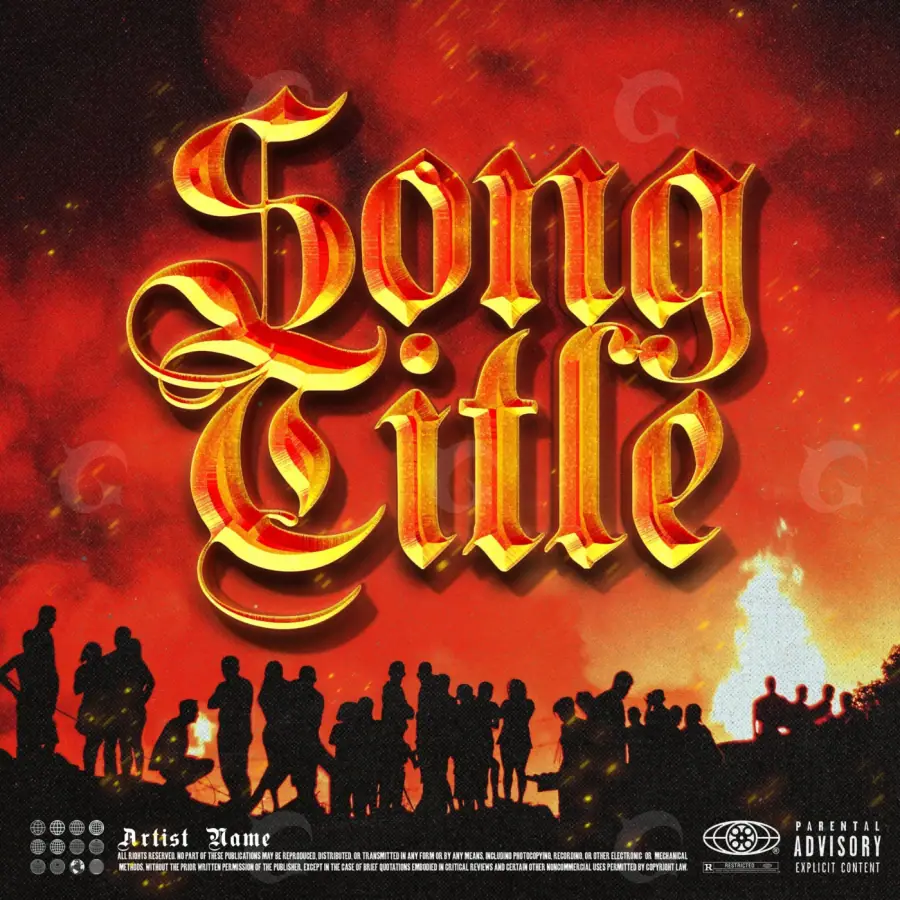 Music cover artwork “Red Smoke”: smoke, red tones