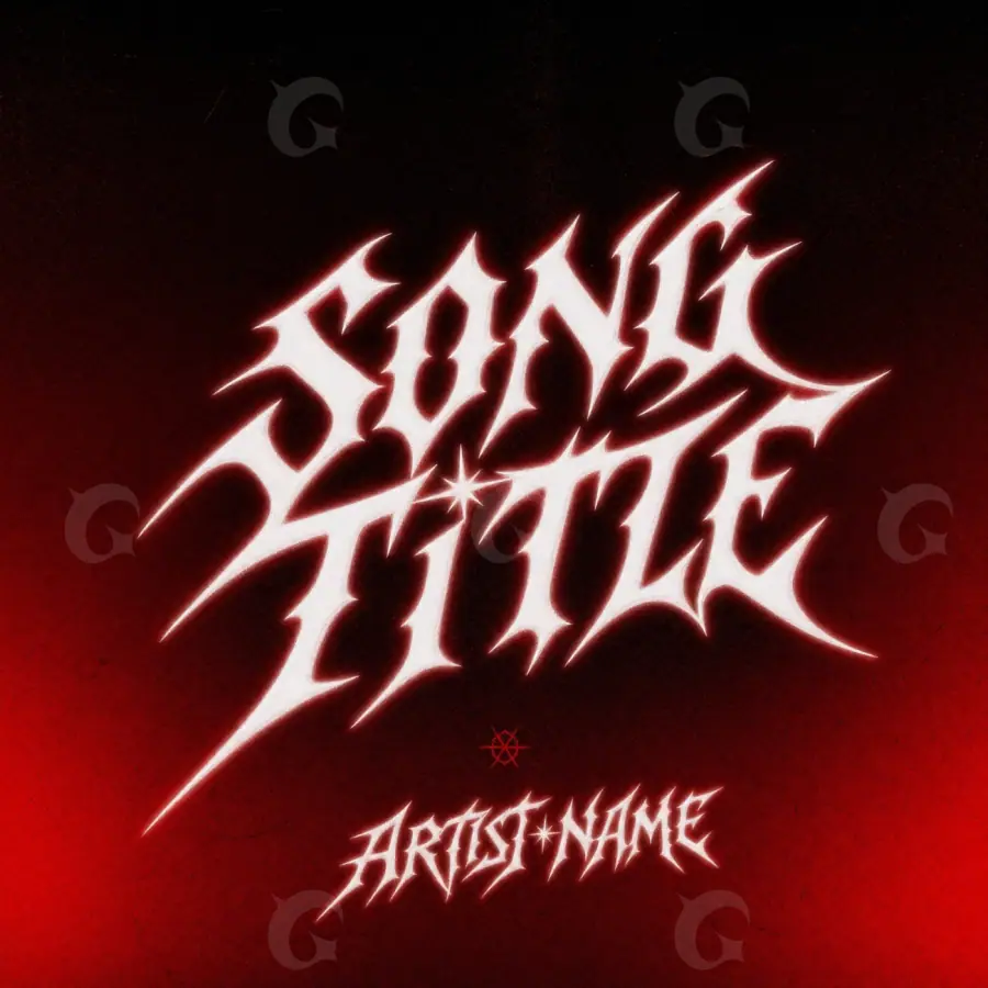 Premade cover art “Red Star”: star, red tones