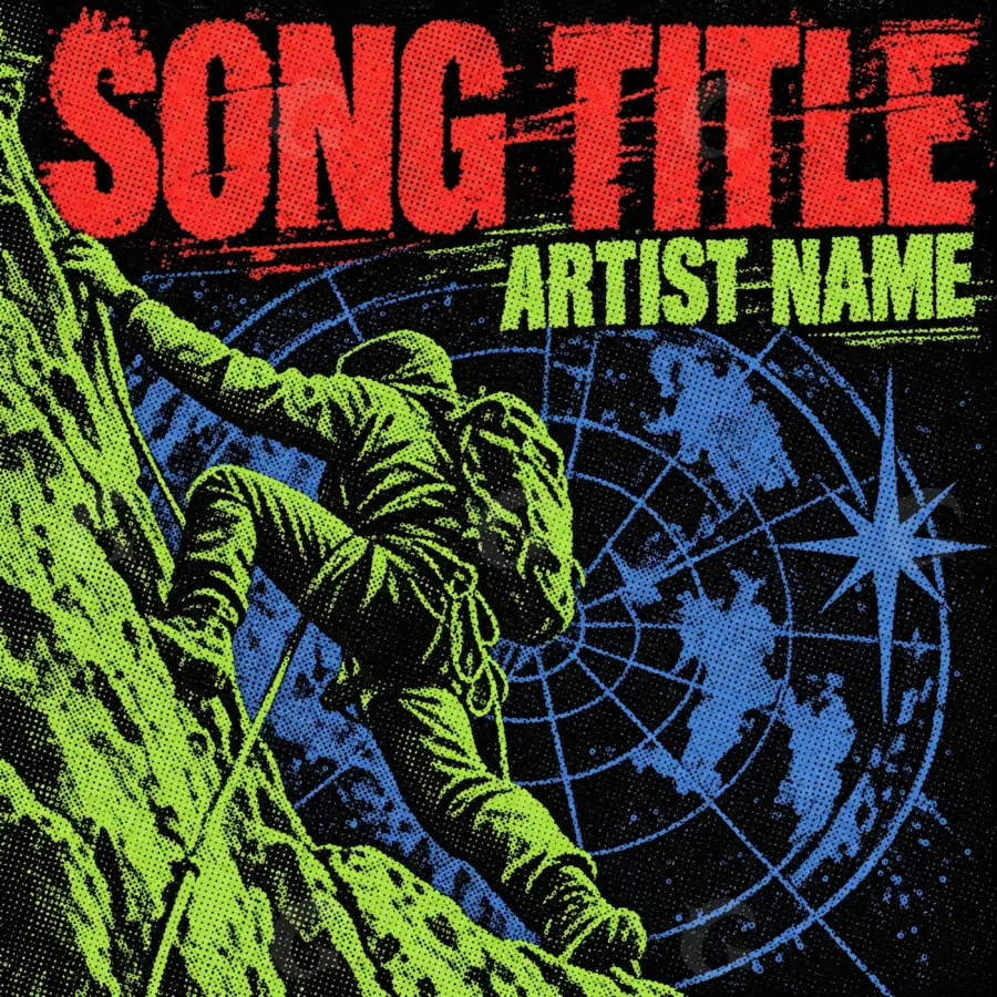 Album cover art “Red Star”: star, red tones