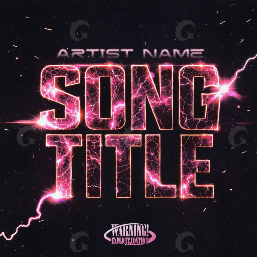 Premade cover art “Red Star”: star, red tones