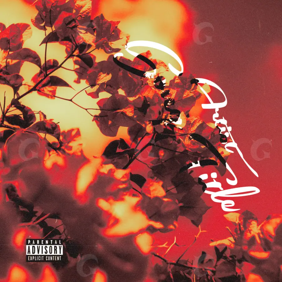 Обложка для альбома «Red Tree»: дерево и круг; палитра — красная