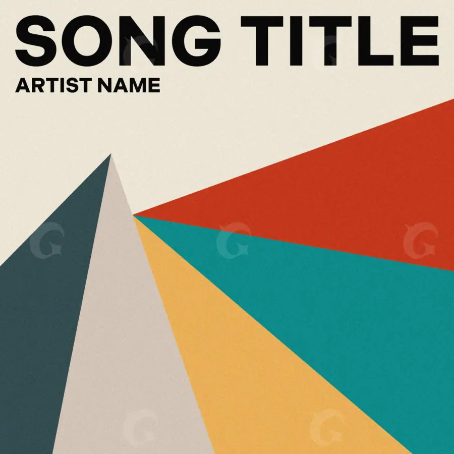 Arte de portada musical «Red Triangle»: triángulo; color rojo