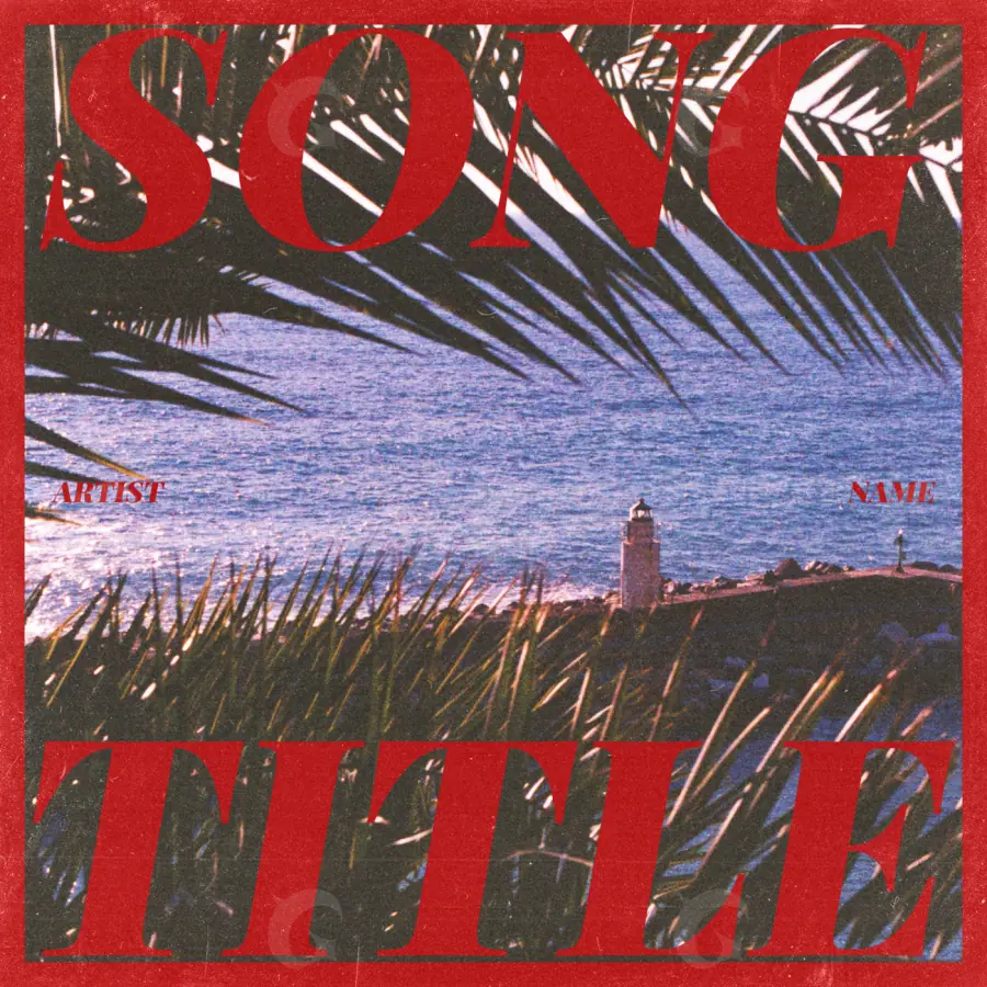 Album cover art “Red Water”: water, red tones