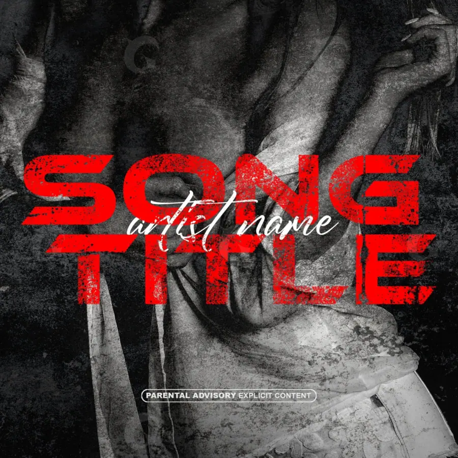 Premade cover art “Red Woman”: woman and hand, red tones