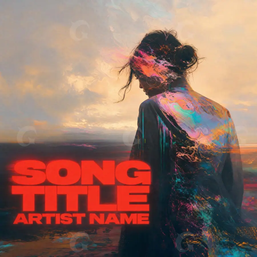 Album cover art “Red Woman”: woman, red tones