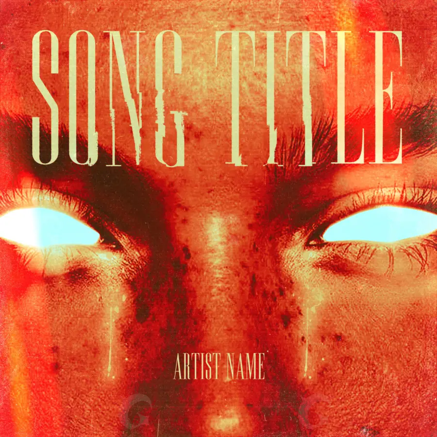 Music cover artwork “Red Woman”: woman and face, red tones