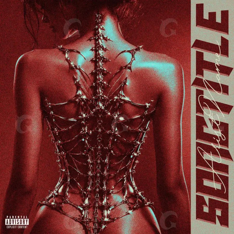 Album cover art “Red Woman”: woman and camera, red tones