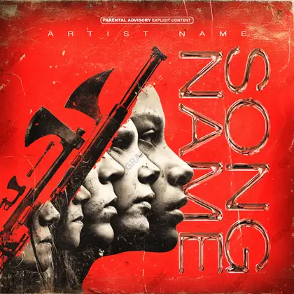 Купить обложку для трека «War Stories» — в красных тонах