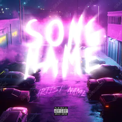Portada de álbum prediseñada «Parking» — un motivo con carácter propio, en matices rosados