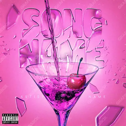Portada de álbum prediseñada «Daiquiri» — un encuadre que no encaja en una sola categoría, en matices rosados
