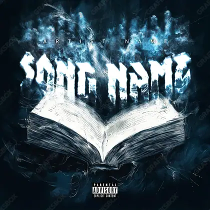 Готовая обложка для трека «Holy Writings» — в синих тонах