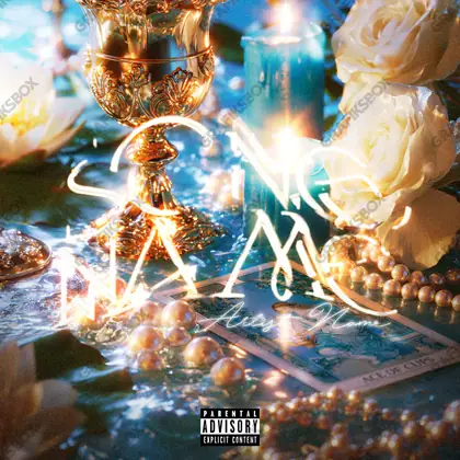 Portada de álbum prediseñada «Ace Of Cups» — una idea visual original sin equivalente cercano en el catálogo, en una gama naranja