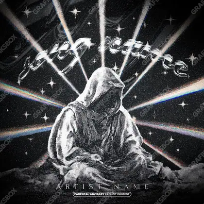 Обложка для трека в мрачной эстетике «Ablaze Soul» — в чёрно-белом