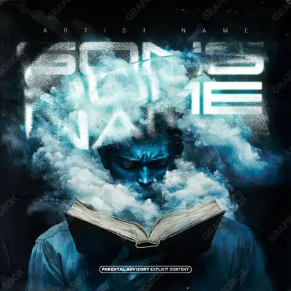 Готовая обложка для трека «Intellect» — в синих тонах