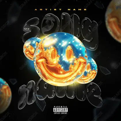 Premade album cover “Medallion” — a frame that refuses to sit in one category in orange shades