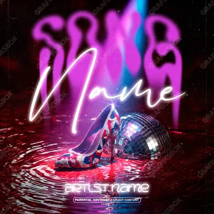 Portada de álbum prediseñada «London Party» — una idea visual original sin equivalente cercano en el catálogo, en matices rosados