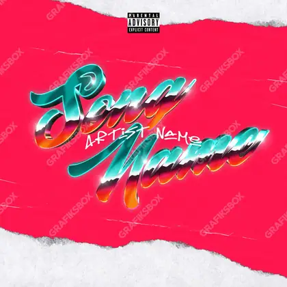 Portada de álbum prediseñada «Post» — un motivo con carácter propio, en una gama roja