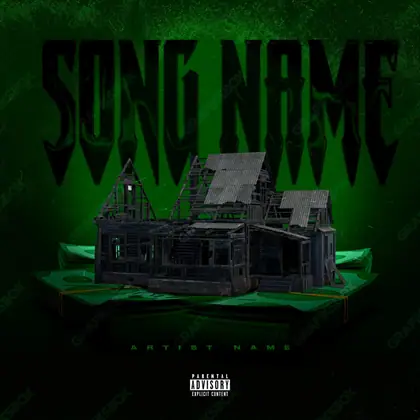 Portada de álbum prediseñada «Bando» — un motivo con carácter propio, en una gama verde