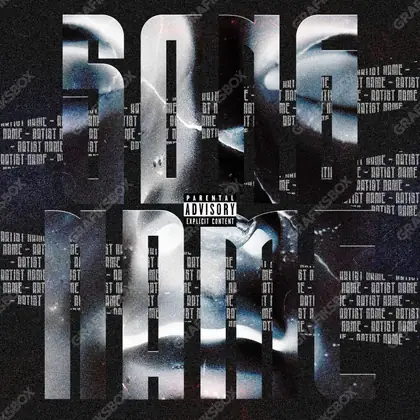 Portada de álbum prediseñada «More Harden» — una idea visual original sin equivalente cercano en el catálogo, en una gama en blanco y negro