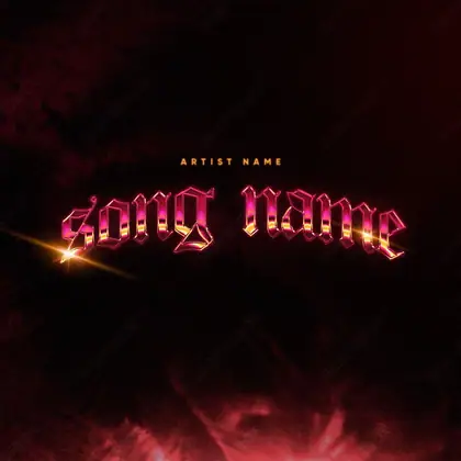 Portada de álbum prediseñada «Future» — una idea visual original sin equivalente cercano en el catálogo, en tonos rojos intensos