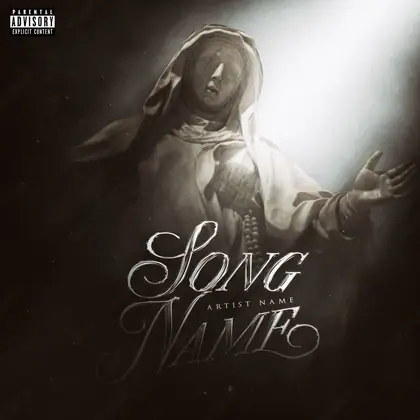 Обложка для песни «Divine» — в чёрно-белом