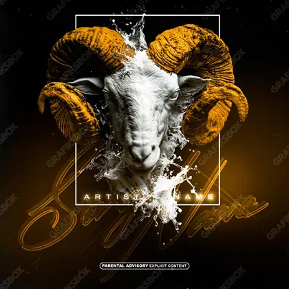Обложка для песни про роскошь «The Golden Horns» — в золотых тонах