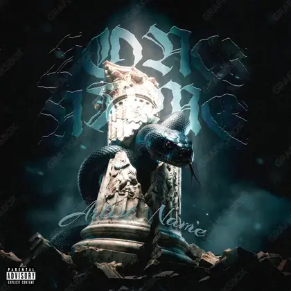 Portada de álbum prediseñada «Break Pillars» — un encuadre que no encaja en una sola categoría, en tonos azules fríos