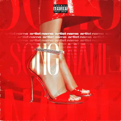 Portada de álbum prediseñada «Paso Fino» — un motivo con carácter propio, en una gama roja