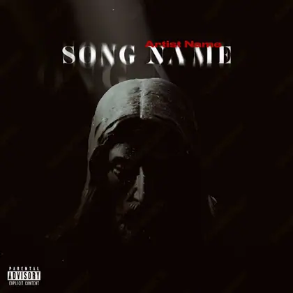 Portada de álbum prediseñada «Santo» — un motivo con carácter propio, en una gama en blanco y negro