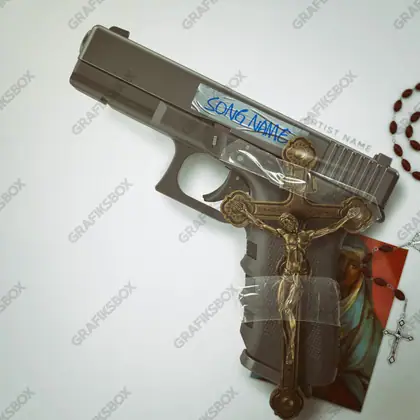 Готовая обложка для трека «Blessed» — в оранжевых тонах