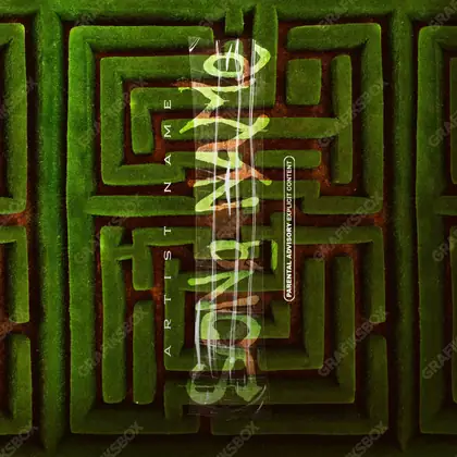 Обложка для песни «Labyrinth» — в зелёных тонах