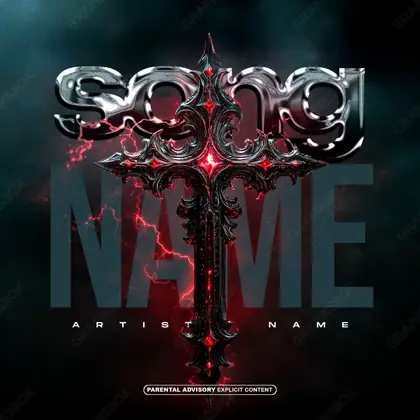 Купить обложку для трека «Gothic Cross» — в красных тонах