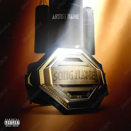 Portada de álbum prediseñada «Box» — un motivo con carácter propio, en una gama naranja