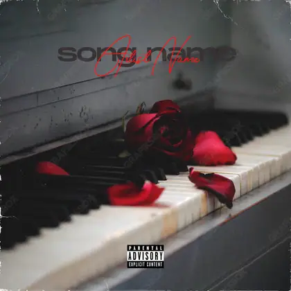 Обложка для трека про любовь «Love Song» — в чёрно-белом