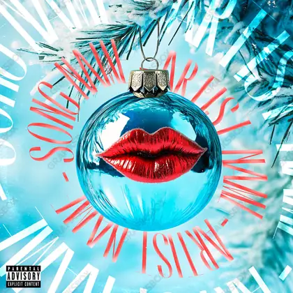 Купить обложку для трека «Kissmas» — в синих тонах