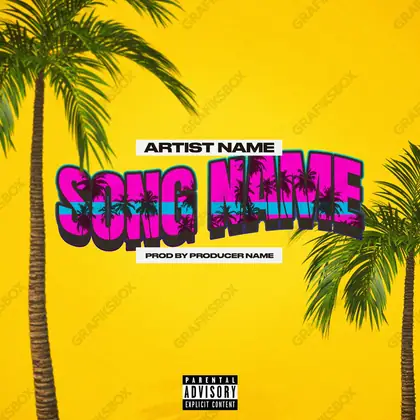 Premade album cover “Florida” — an original visual idea with no close match in the catalogue in a gold palette